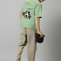 TEEFOX Men Typography Printed Drop-Shoulder Sleeves T-shirt image 4