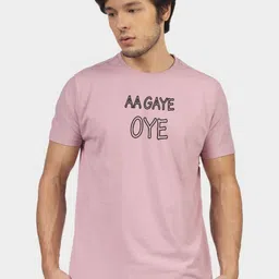 Greylongg Men Typography Printed Round Neck Cotton T-shirt-picture-39