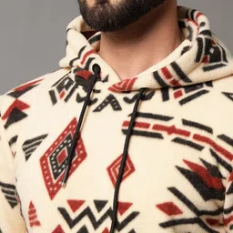 OAKWYN Men Printed Hooded Sweatshirt image 5