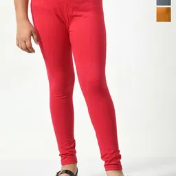 KAYU Girls Pack Of 3 Ankle-Length Lenggings-image-60