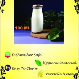 1ST TIME 10 Transparent Glass Solid Water Bottle image 2