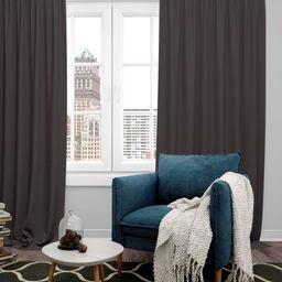 Parda Online Coffee Brown Set of 4 Black Out Door Curtain-picture-46