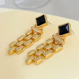 SZN Geometric Drop Earrings image 2