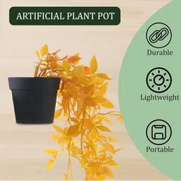 paperi Yellow 6 Pieces Hanging Artificial Plant With Pot image 3