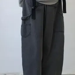 StyleCast x Revolte Men Wide Leg Light Fade Jeans image 4