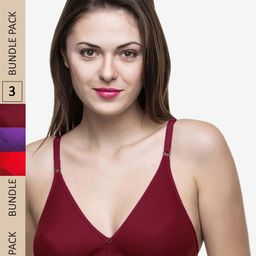 Docare Pack Of 3 Non Padded & Non-Wired Bra-picture-26