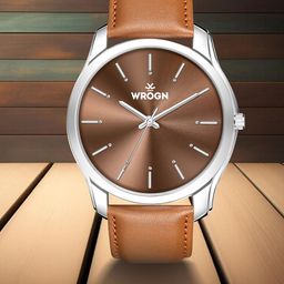 WROGN Men Leather Straps Water Resistant Analogue Watch WR-6603-Brown-picture-33