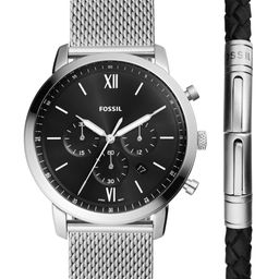 Fossil Neutra Men Stainless Steel Bracelet Style Straps Analogue Watch FS6020SET-picture-48