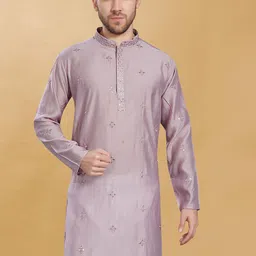 DIVISIVE Men Embroidered Thread Work Kurta-image-70