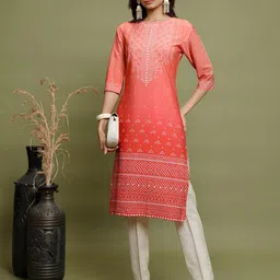 KETCH Ethnic Motifs Printed Straight Kurta-picture-23