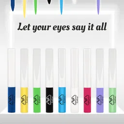 AYA Set Of 9 Long-Lasting Waterproof Liquid Eyeliner - 5ml Each - Kohl Black - Mint Green image 4