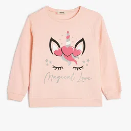 Koton Girls Printed Pullover Sweatshirt-picture-18