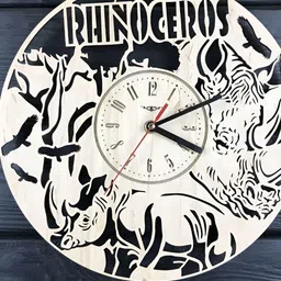 QEZNEF Beige Solid Traditional Wall Clock-picture-22