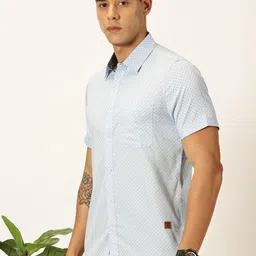 Thomas Scott Men Premium Gingham Checks Opaque Checked Casual Shirt image 4