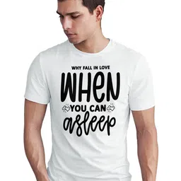 Seekbuylove Typography Printed Round Neck Pure Cotton Bio Finish T-shirt-picture-30