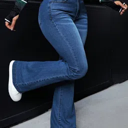 Glossia Women Bootilicious Bootcut High-Rise Light Fade Stretchable Jeans image 5