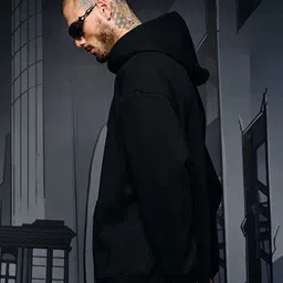 Bonkers Corner Men Printed Hooded Sweatshirt image 4