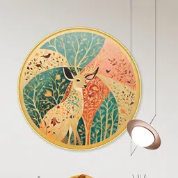 Livin'luxe Multicoloured MDF Other Wall Paintings image 5