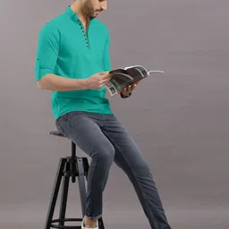 VTEXX Men Thread Work Kurta image 5