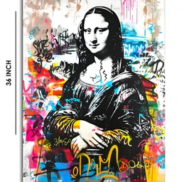 Craftnest creations White & Black Single Piece Canvas Abstract Wall Paintings image 3