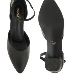 MOZAFIA Block Heel Pointed Toe Sandals With Buckles image 4