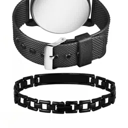 Miss Perfect Unisex Printed Dial & Straps Analogue Multi Function Watch QW85 With Bracelet image 3