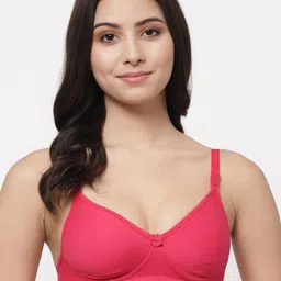College Girl Pink Non Padded T-shirt Bra-image-35