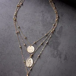 Scintillare By Sukkhi Gold-Plated Layered Chain-picture-39