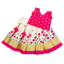 STANWELLS KIDS Girls Woven Design Ready to Wear Lehenga With Blouse-picture-12