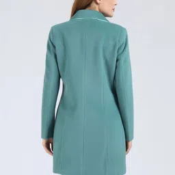 YOUNG CLUB CLASSIC Self Design Notched Lapel Overcoat image 4