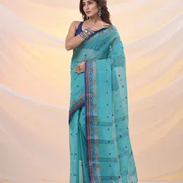 Arhi Woven Design Pure Cotton Taant Saree image 2