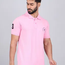 WILD ELEPHANT Men Solid Polo Collar Cotton T-shirt-picture-22