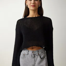 Happiness istanbul Women Crop Pullover image 4