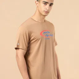 CULT Men Khaki Sports City Club Graphic T-shirt image 4