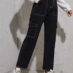 BROADSTAR Women Smart Straight Fit High-Rise Stretchable Jeans image 2