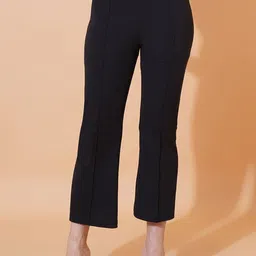 Parona Women Regular Fit Non Iron Trousers-picture-17