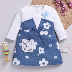 Toonyport Girls Floral Print Fit & Flare Dress-picture-40