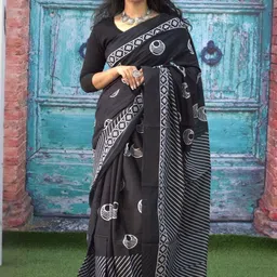 Moda Rapido Pure Cotton Ikat Saree-picture-18