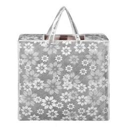 Aura Grey & White 4 Pieces Floral Printed Multi-Utility Organisers image 4