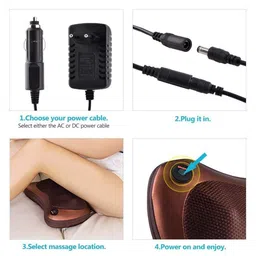 KINDRED Neck & Back Massager Pillow With Heat Deep Tissue Kneading Massage Cushion image 4