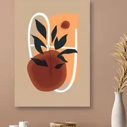 nestroots Beige & Brown 1 Piece Canvas Abstract Wall Paintings-image-29