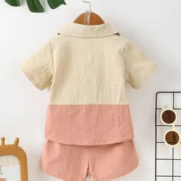 Greenland Ecostrwz Unisex Kids Colourblocked Shirt with Shorts image 2