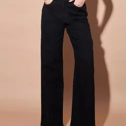 M MODDY Women Jean Straight Fit High-Rise Low Distress Jeans-image-31