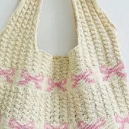 StyleCast x Revolte Bow Printed Shopper Shoulder Bag image 3