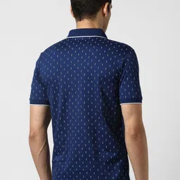Van Heusen Men Printed Polo Collar Pockets T-shirt image 2