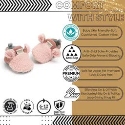 NESKA MODA Kids Cotton Booties image 3