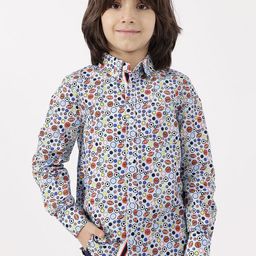 One Friday Boys Classic Floral Printed Semiformal Shirt-picture-45