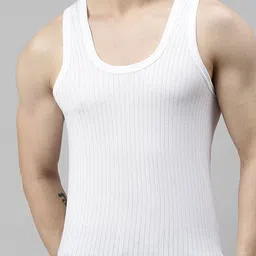 CAVENDERS Pack Of 6 Scoop Neck Pure Cotton Basic Vests - v289st image 2