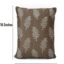 RRC Brown Set of 5 Velvet Square Cushion Covers image 5