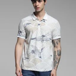 Jack & Jones Men Printed Polo Collar Pockets T-shirt-picture-20